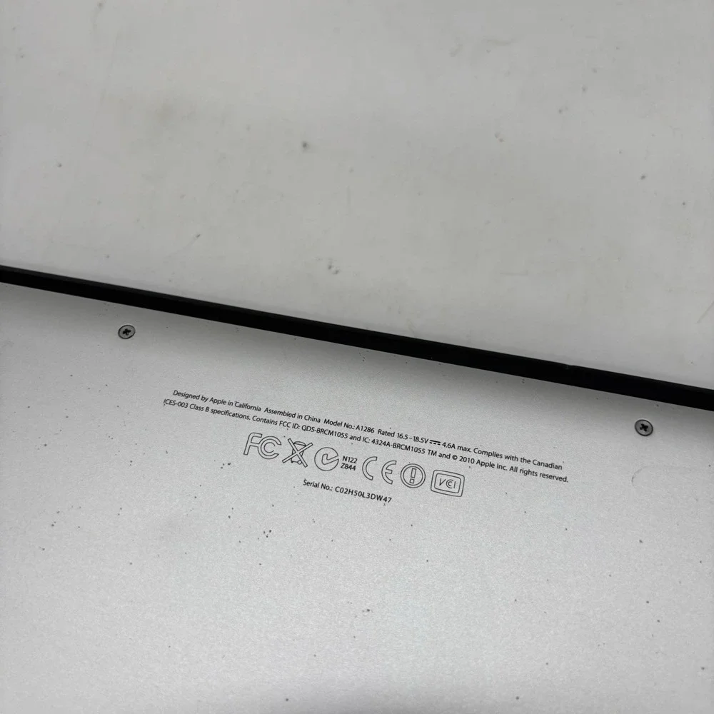 Apple MacBook Pro Mid -2010 A1286 15